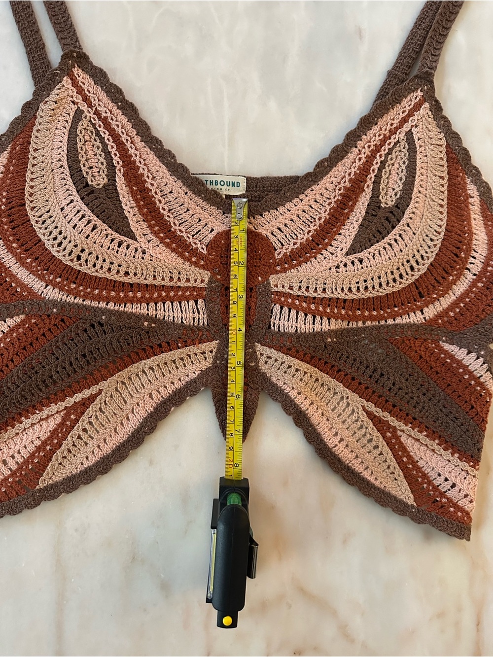 EARTHBOUND Butterfly Crochet Crop Top - Picture 9 of 11